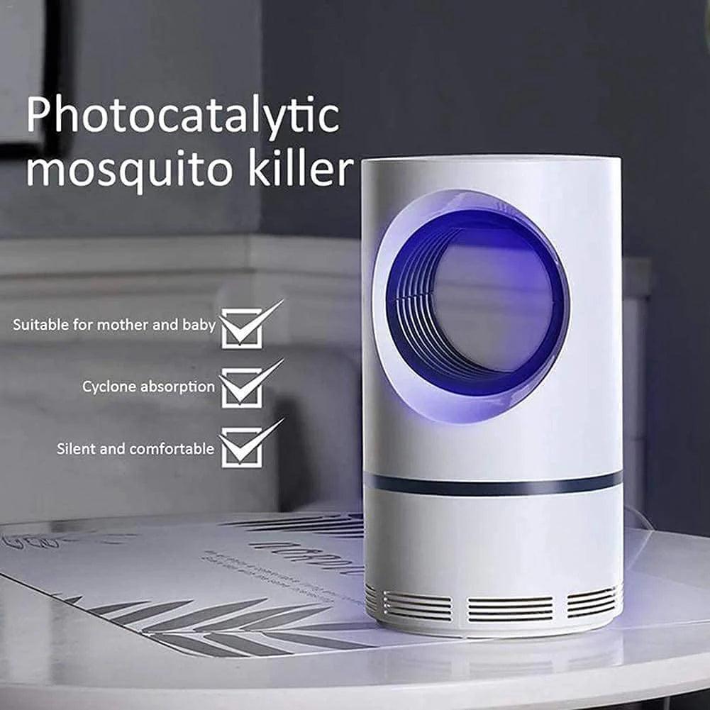 **USB Electric Mosquito Killer Lamp  Blue UV Light Insect Trap with Powerful Suction Fan, Child-Safe Design**