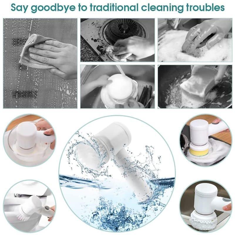 Electric Spin Scrubber White Multi-Functional