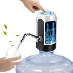 **Electric Water Dispenser Pump – USB Rechargeable Automatic Water Bottle Pump | ABS & Stainless Steel**
