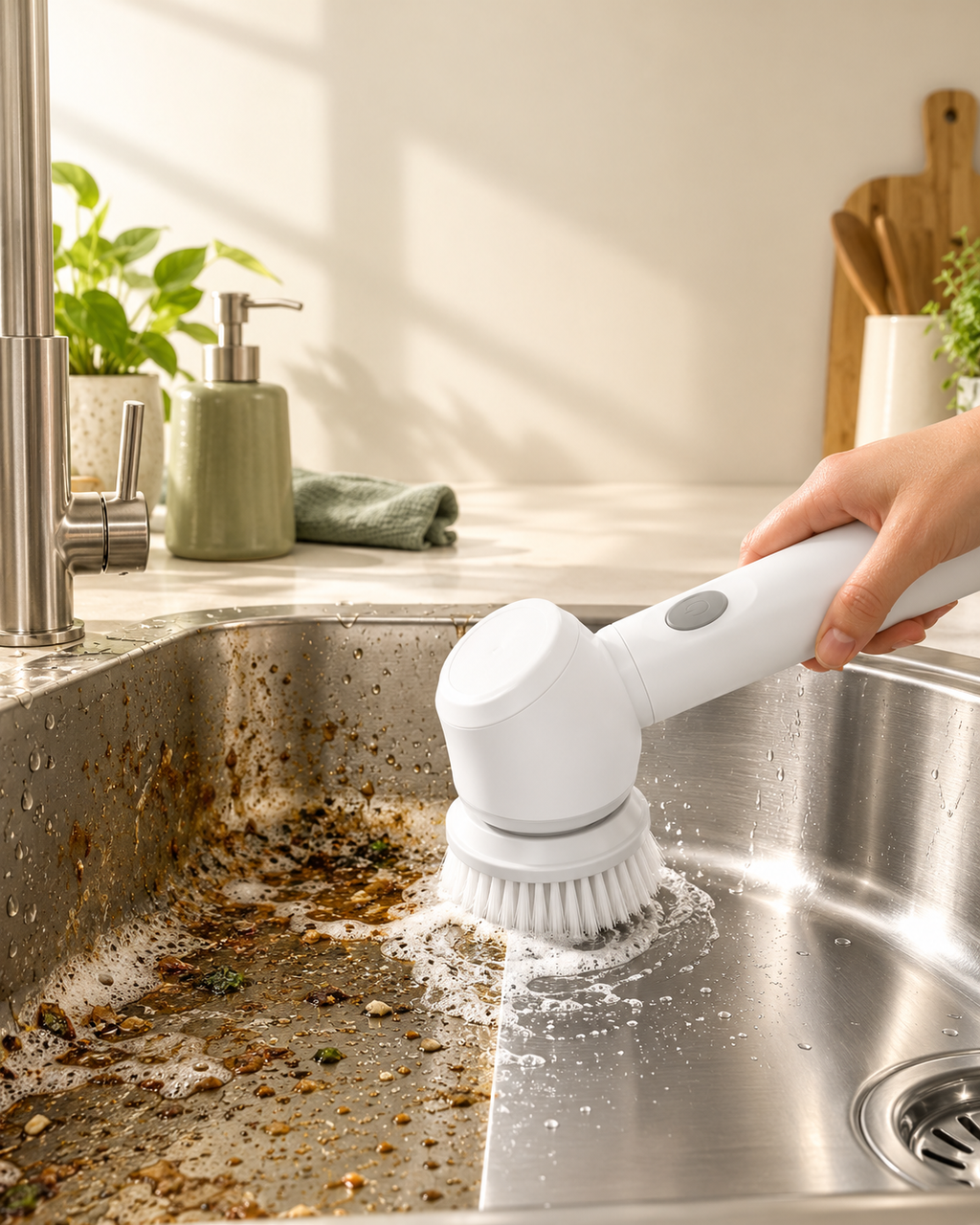 Electric Spin Scrubber White Multi-Functional